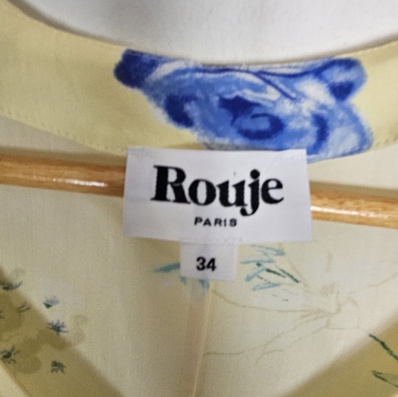 Rouje Renata Mini Dress Floral Button Lined Size 34 US 2 - Picture 7 of 8